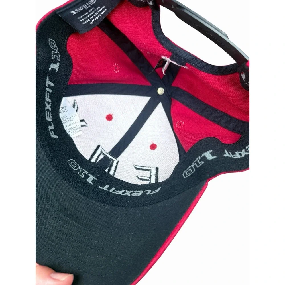 Fox Racing Flexfit 110 Snapback‎ Hat Red Black MX Motocross Dirt Bike Cap